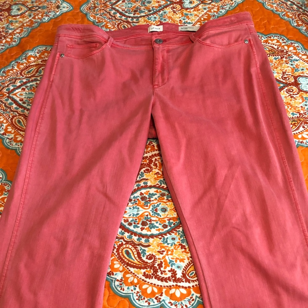 J Jill Coral Jeans size 16